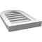 Ekena Millwork Round Top Surface Mount PVC Gable Vent: Functional, w/ 2"W x 2"P Brickmould Sill Frame, 12"W x 20"H GVPRT12X2003SF - alternate 2